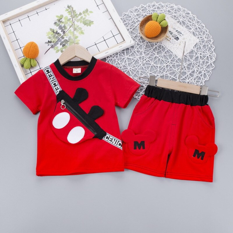 Cartoon T Shirt Shorts 2Pcs/sets