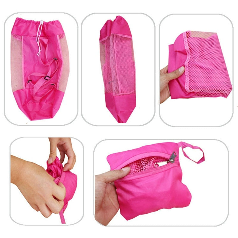 Foldable Mesh Children Beach Toy Organizer Baskets